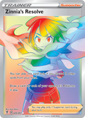 Zinnia's Resolve - Evolving Skies (Rare Rainbow) [EVS-225] English / Near Mint / Normal