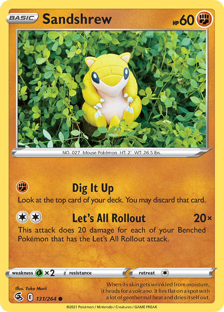 Sandshrew - Fusion Strike (Common) [FST-131] English / Near Mint / Normal
