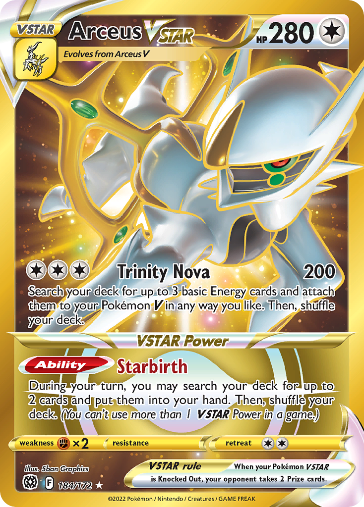 Arceus VSTAR - Brilliant Stars (Rare Secret) [BRS-184] English / Near Mint / Normal