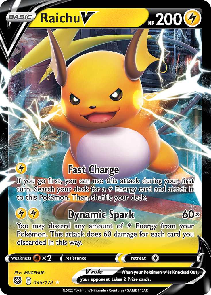 Raichu V - Brilliant Stars (Rare Holo V) [BRS-45] English / Near Mint / Normal