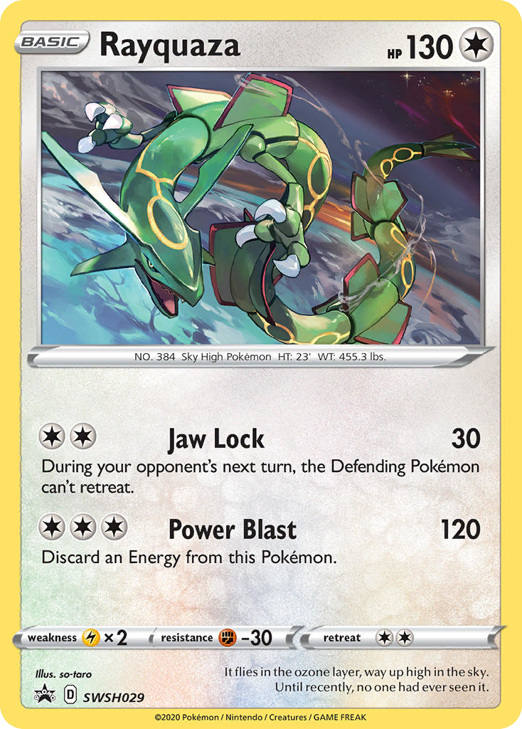 Rayquaza - SWSH Black Star Promos (Promo) [PR-SW-SWSH029] English / Near Mint / Normal