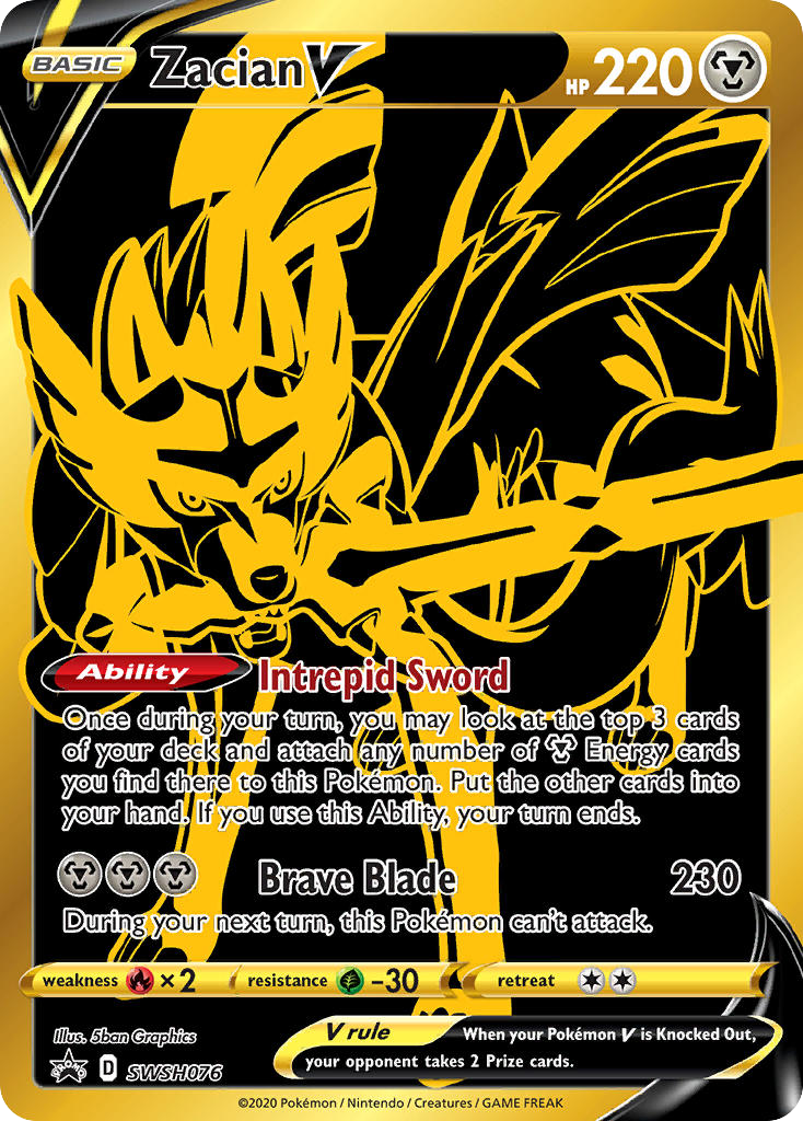 Zacian V - SWSH Black Star Promos (Promo) [PR-SW-SWSH076] English / Near Mint / Normal