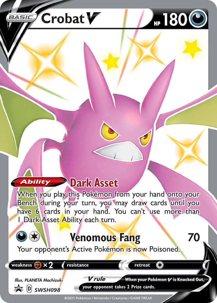 Crobat V - SWSH Black Star Promos (Promo) [PR-SW-SWSH098] English / Near Mint / Normal