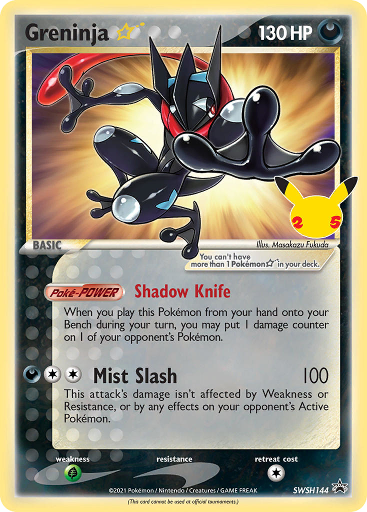 Greninja ★ - SWSH Black Star Promos (Promo) [PR-SW-SWSH144] English / Near Mint / Normal