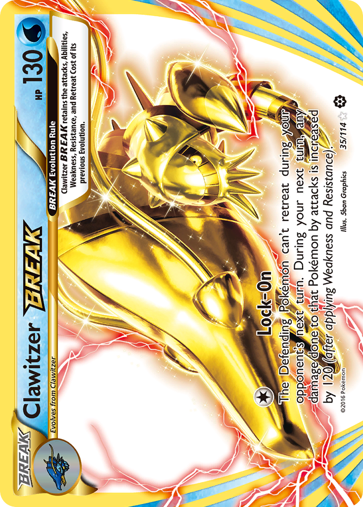 Clawitzer BREAK - Steam Siege (Rare BREAK) [STS-35] English / Near Mint / Normal