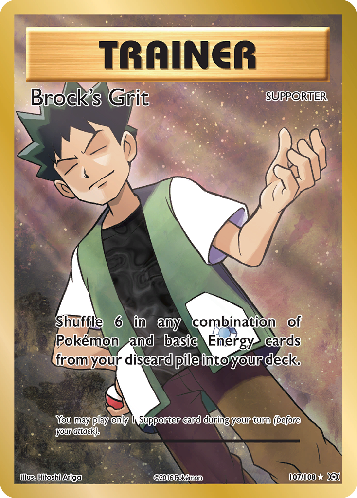 Brock's Grit - Evolutions (Rare Ultra) [EVO-107] English / Near Mint / Normal