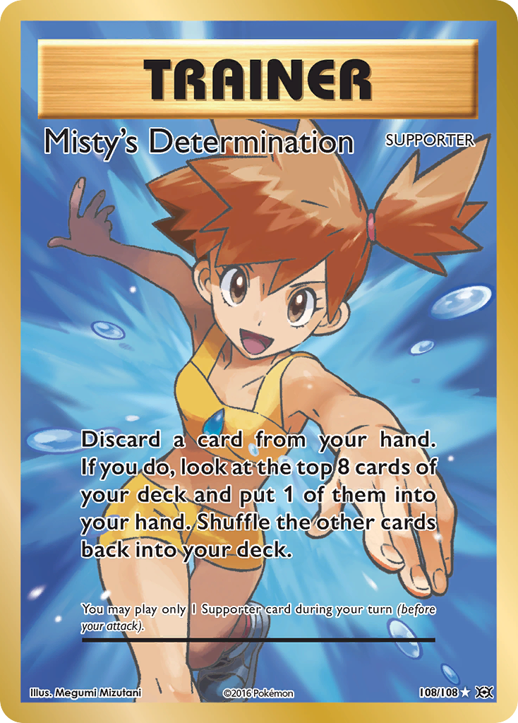 Misty's Determination - Evolutions (Rare Ultra) [EVO-108] English / Near Mint / Normal