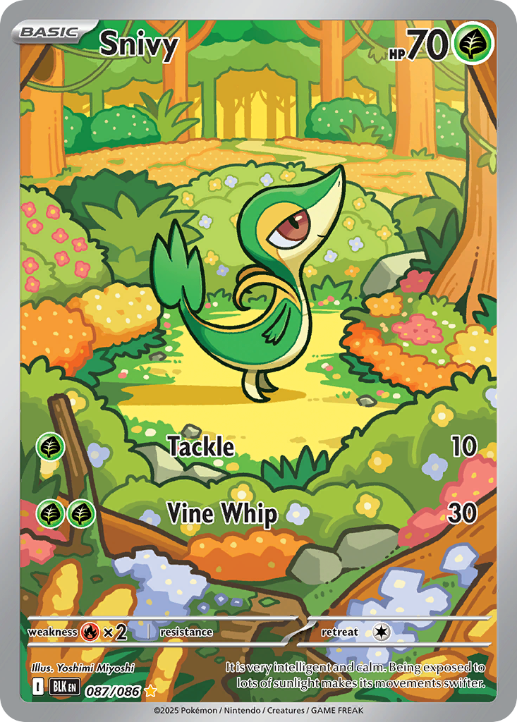 Snivy - Black Bolt (Illustration Rare) [BLK-87] English / Near Mint / Normal